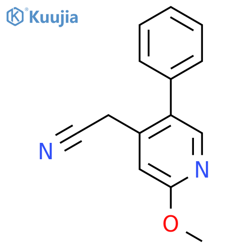 2-Methoxy-5-phenylpyridine-4-acetonitrile structure