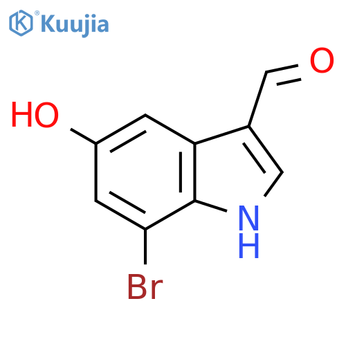 7-Bromo-5-hydroxyindole-3-carboxaldehyde structure