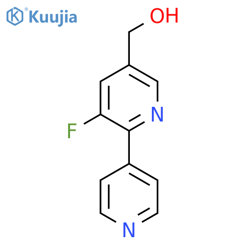 5-Fluoro-6-(pyridin-4-yl)pyridine-3-methanol structure