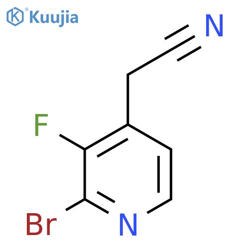 2-Bromo-3-fluoropyridine-4-acetonitrile structure
