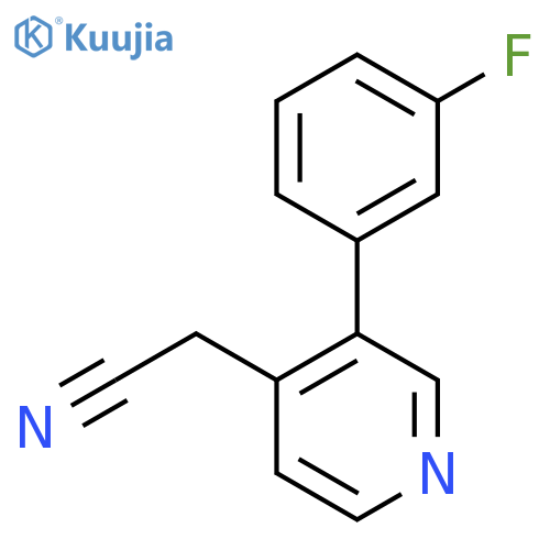 3-(3-Fluorophenyl)pyridine-4-acetonitrile structure