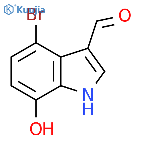 4-Bromo-7-hydroxy-1h-indole-3-carbaldehyde structure