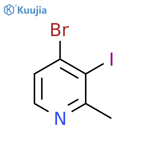 4-Bromo-3-iodo-2-methylpyridine structure