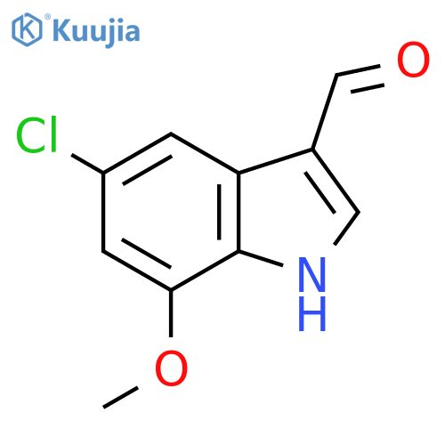 5-Chloro-7-methoxy-1h-indole-3-carbaldehyde structure