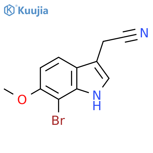 2-(7-Bromo-6-methoxy-1H-indol-3-yl)acetonitrile structure