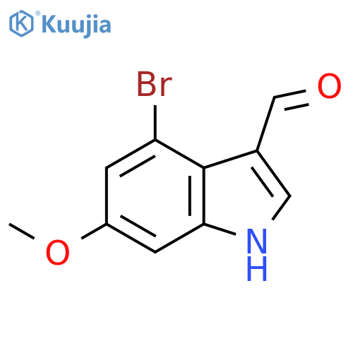 4-Bromo-6-methoxy-1H-indole-3-carbaldehyde structure