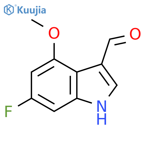 6-Fluoro-4-methoxy-1h-indole-3-carbaldehyde structure