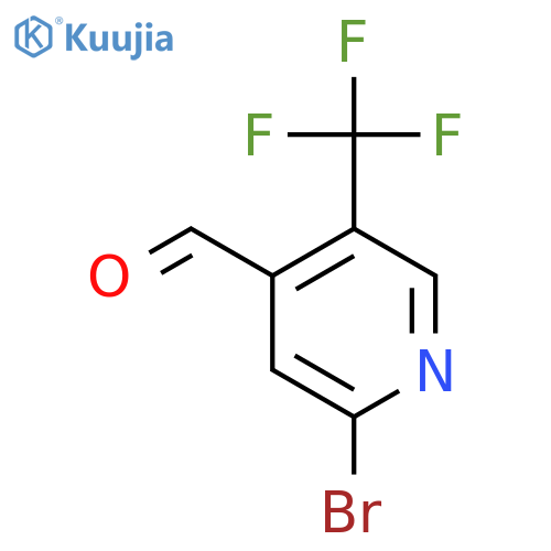 2-Bromo-5-(trifluoromethyl)isonicotinaldehyde structure