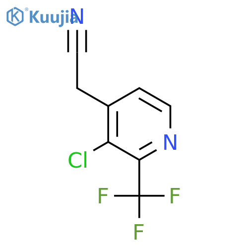 3-Chloro-2-(trifluoromethyl)pyridine-4-acetonitrile structure