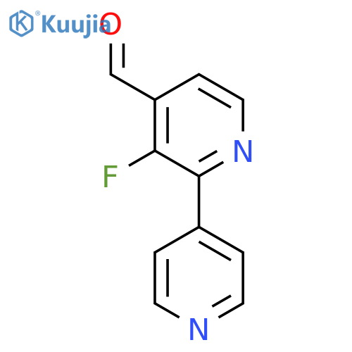 3-Fluoro-2-(pyridin-4-yl)isonicotinaldehyde structure