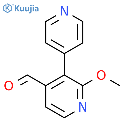 2-Methoxy-3-(pyridin-4-yl)isonicotinaldehyde structure