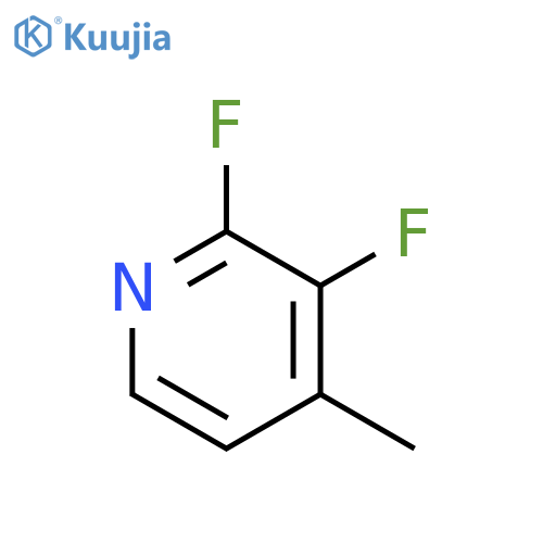 Pyridine, 2,3-difluoro-4-methyl- structure