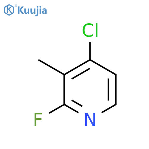 4-Chloro-2-fluoro-3-methylpyridine structure