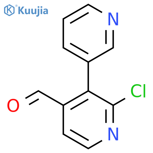 2-Chloro-3-(pyridin-3-yl)isonicotinaldehyde structure