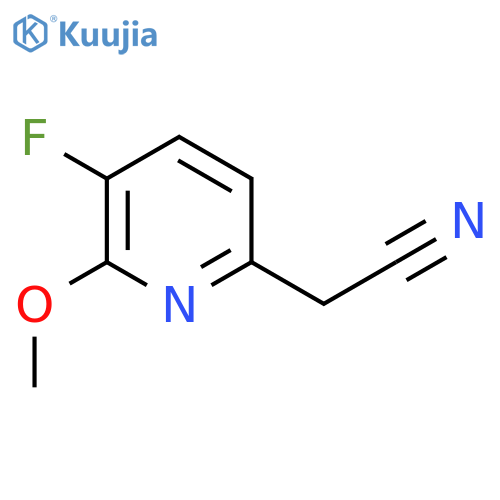 3-Fluoro-2-methoxypyridine-6-acetonitrile structure