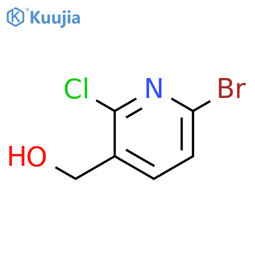 (6-Bromo-2-chloropyridin-3-yl)methanol structure