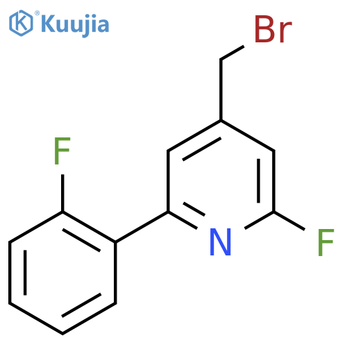 4-Bromomethyl-2-fluoro-6-(2-fluorophenyl)pyridine structure