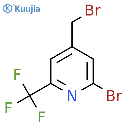 2-Bromo-4-bromomethyl-6-(trifluoromethyl)pyridine structure