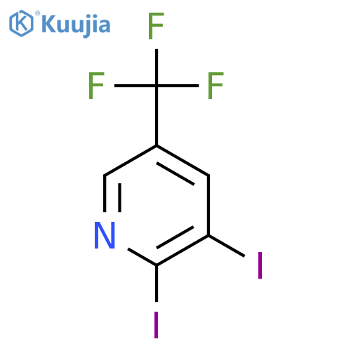 2,3-Diiodo-5-(trifluoromethyl)pyridine structure