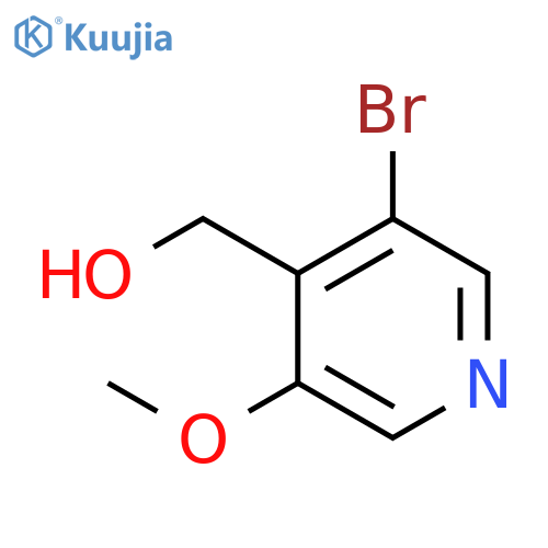 (3-Bromo-5-methoxy-pyridin-4-yl)-methanol structure