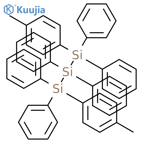 Trisilane, 1,3-bis(4-methylphenyl)-1,1,2,2,3,3-hexaphenyl- structure
