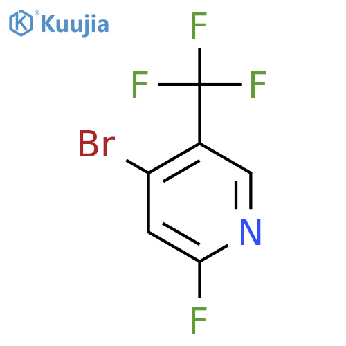 4-Bromo-2-fluoro-5-(trifluoromethyl)pyridine structure