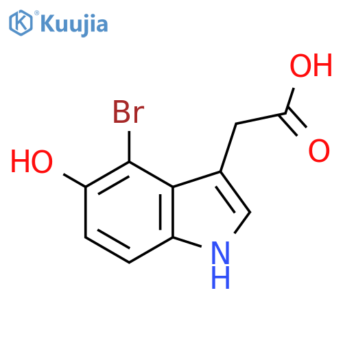 2-(4-Bromo-5-hydroxy-1H-indol-3-yl)acetic acid structure