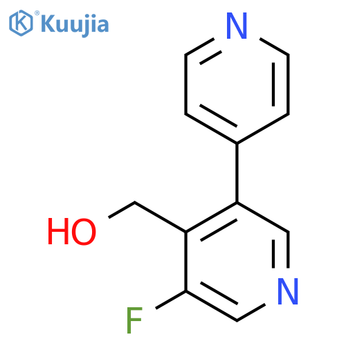 3-Fluoro-5-(pyridin-4-yl)pyridine-4-methanol structure