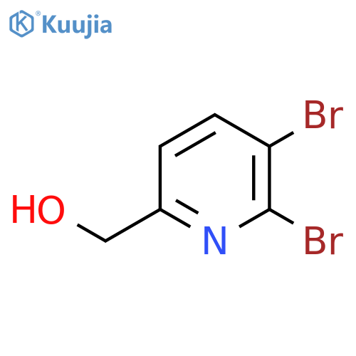 (5,6-Dibromopyridin-2-yl)methanol structure