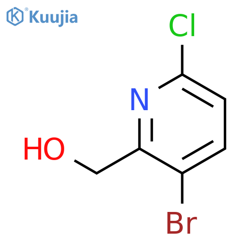 (3-bromo-6-chloro-2-pyridyl)methanol structure