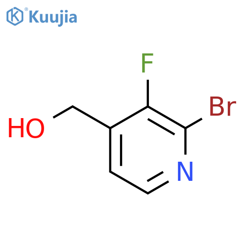 2-Bromo-3-fluoro-4-(hydroxymethyl)pyridine structure