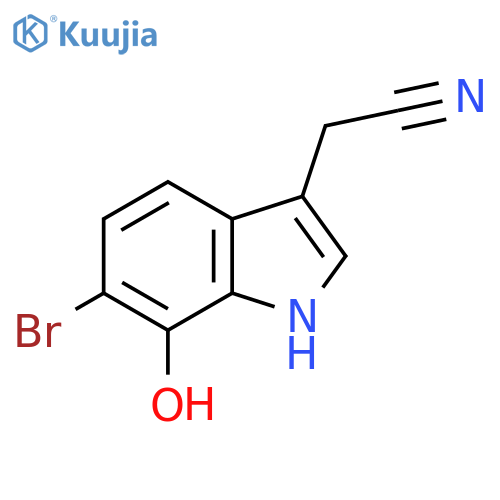 2-(6-Bromo-7-hydroxy-1h-indol-3-yl)acetonitrile structure