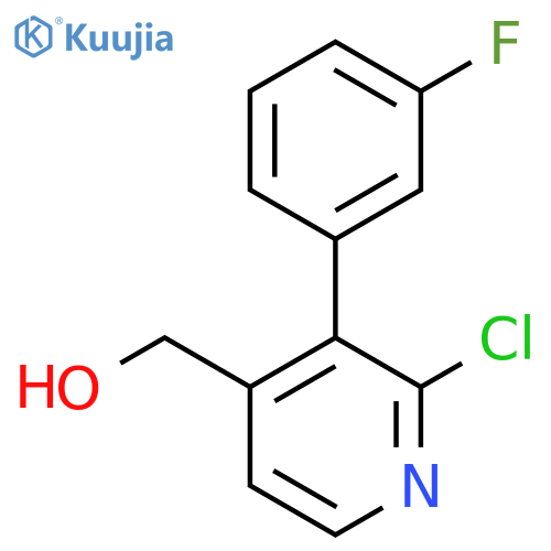 2-Chloro-3-(3-fluorophenyl)pyridine-4-methanol structure