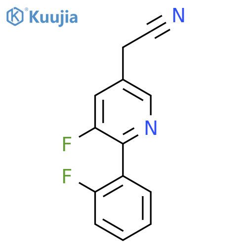 5-Fluoro-6-(2-fluorophenyl)pyridine-3-acetonitrile structure