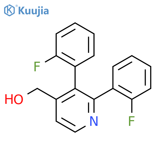 2,3-Bis(2-fluorophenyl)pyridine-4-methanol structure