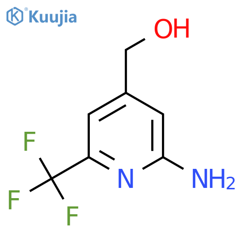 2-Amino-6-(trifluoromethyl)pyridine-4-methanol structure