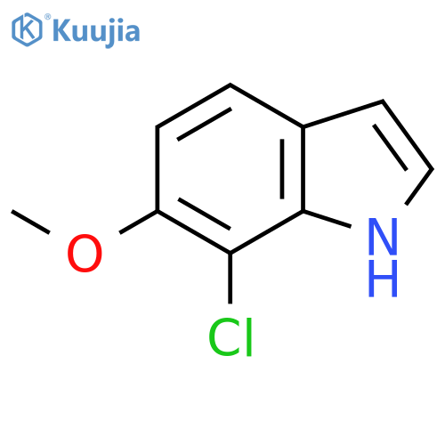 7-CHLORO-6-METHOXYINDOLE structure
