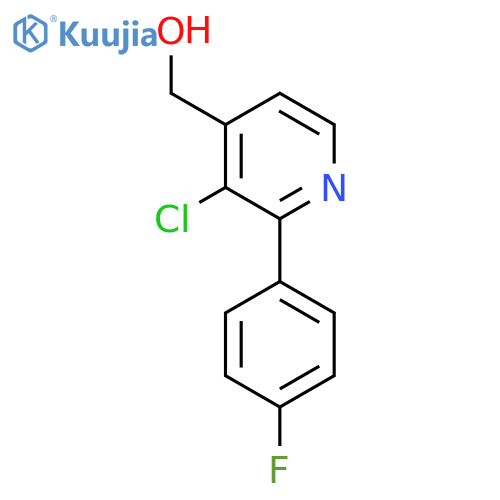 3-Chloro-2-(4-fluorophenyl)pyridine-4-methanol structure