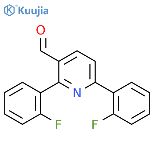 2,6-Bis(2-fluorophenyl)nicotinaldehyde structure