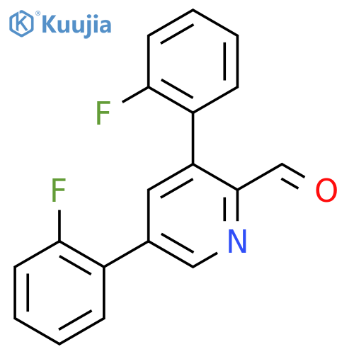 3,5-Bis(2-fluorophenyl)picolinaldehyde structure