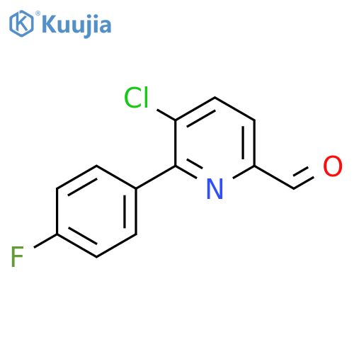 5-Chloro-6-(4-fluorophenyl)picolinaldehyde structure