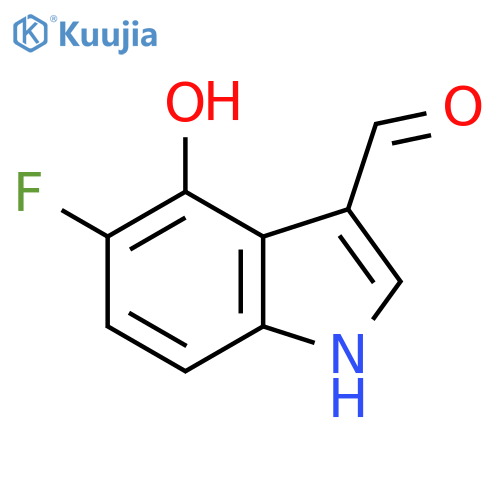 5-Fluoro-4-hydroxy-1h-indole-3-carbaldehyde structure