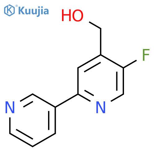 5-Fluoro-2-(pyridin-3-yl)pyridine-4-methanol structure