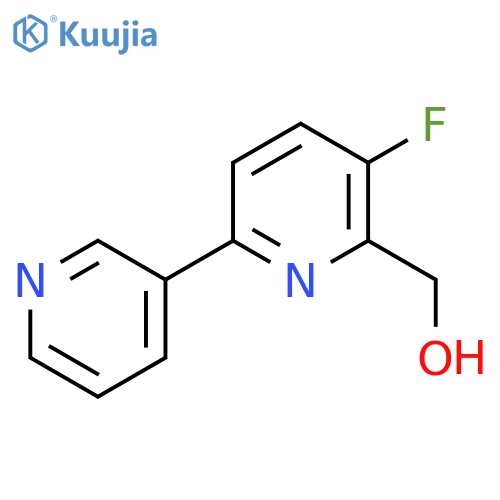 3-Fluoro-6-(pyridin-3-yl)pyridine-2-methanol structure