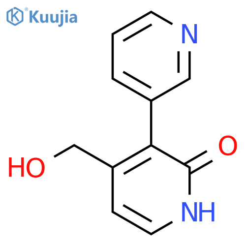 2-Hydroxy-3-(pyridin-3-yl)pyridine-4-methanol structure