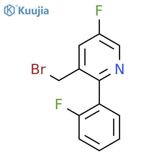 3-Bromomethyl-5-fluoro-2-(2-fluorophenyl)pyridine structure