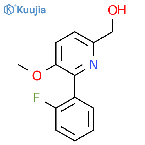 6-(2-Fluorophenyl)-5-methoxypyridine-2-methanol structure