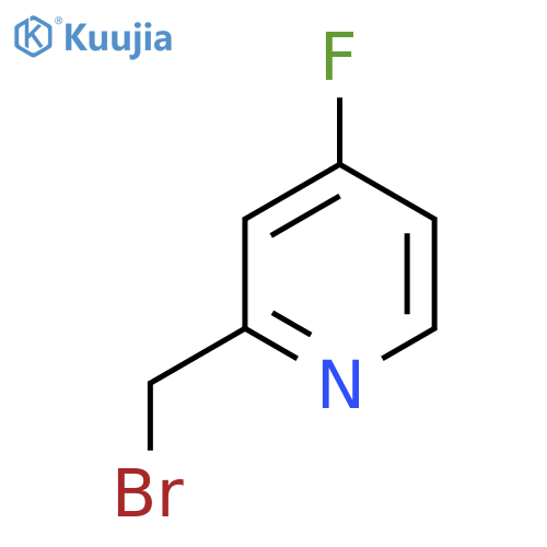 2-(bromomethyl)-4-fluoro-pyridine structure