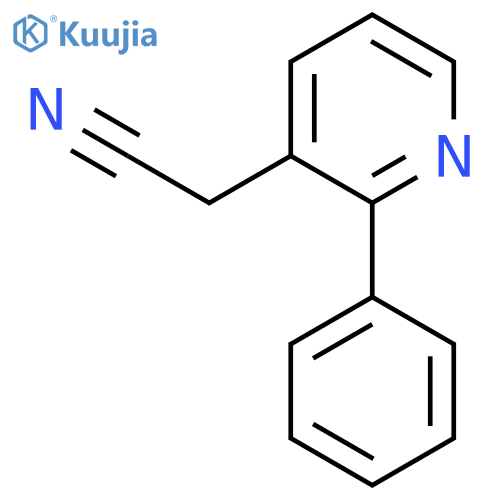 2-Phenylpyridine-3-acetonitrile structure