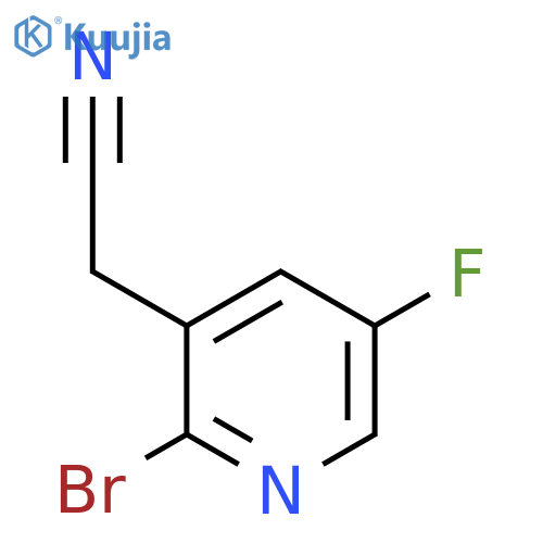 2-Bromo-5-fluoropyridine-3-acetonitrile structure
